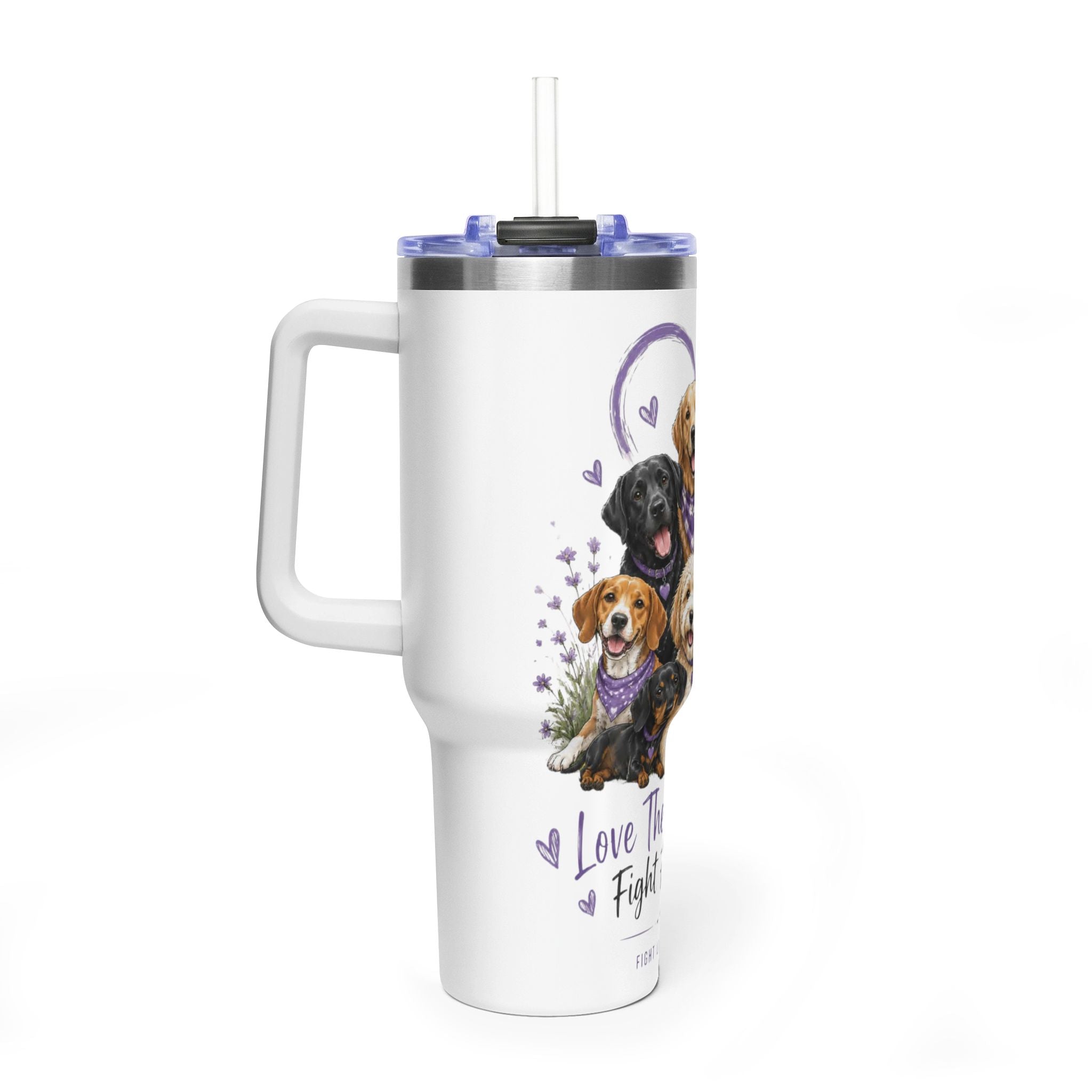 'Love Them Fiercely, Fight For Them Always' — 40oz Vacuum Tumbler