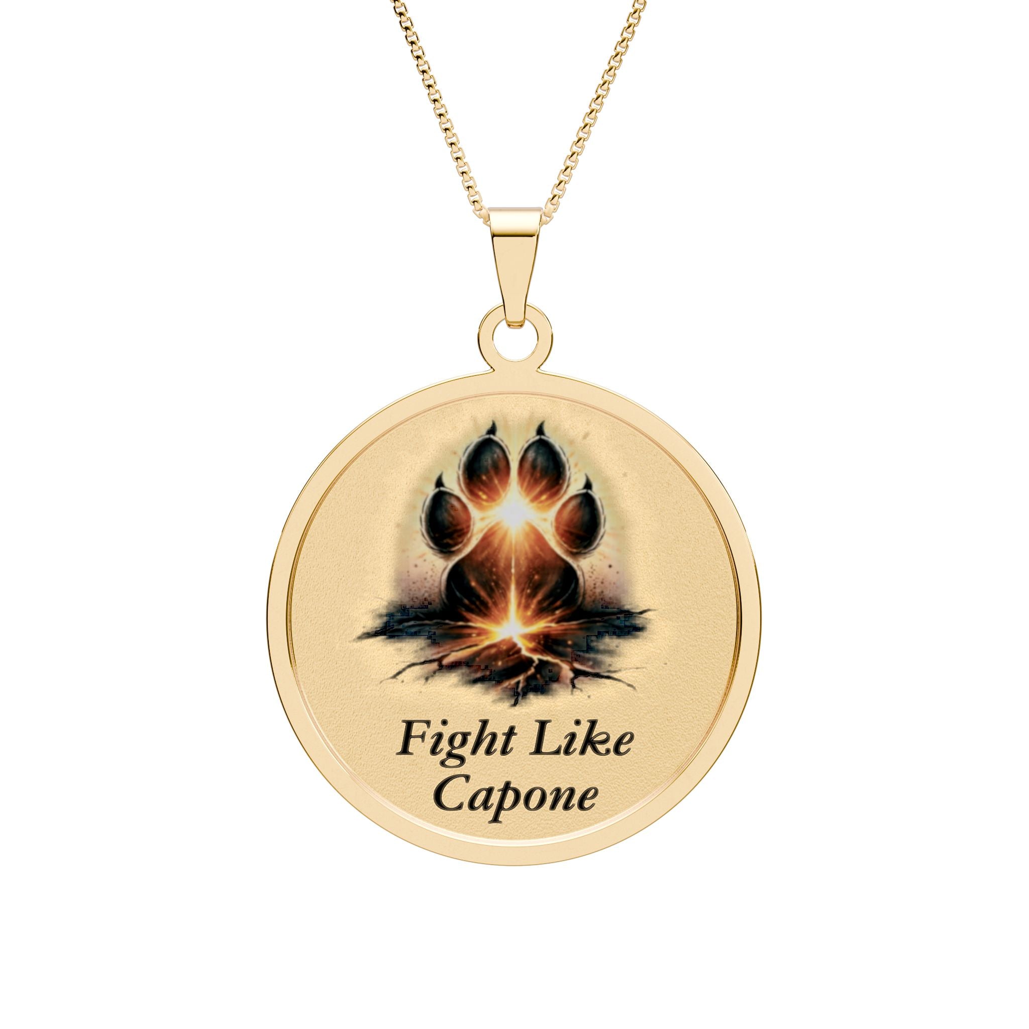 "Fight Like Capone" Pendant Necklace