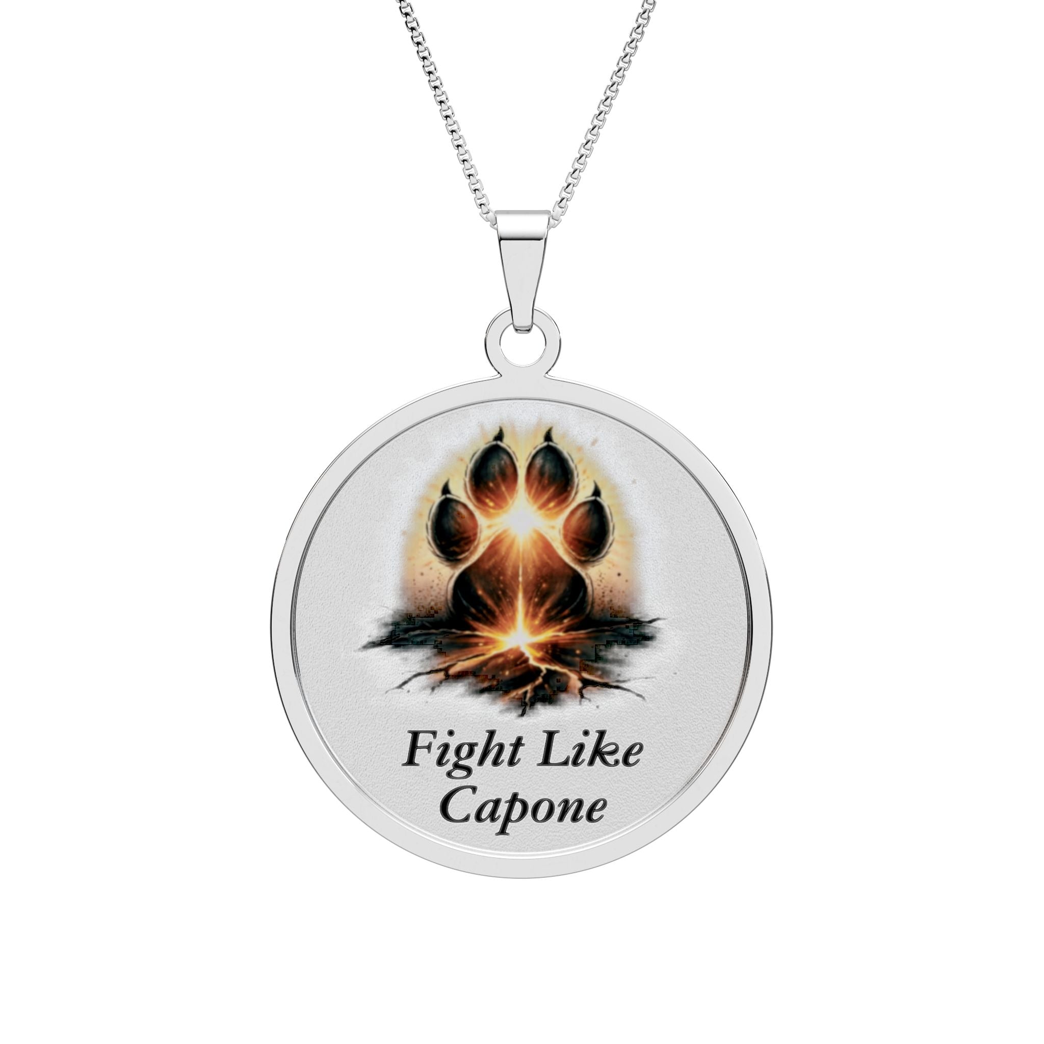 "Fight Like Capone" Pendant Necklace